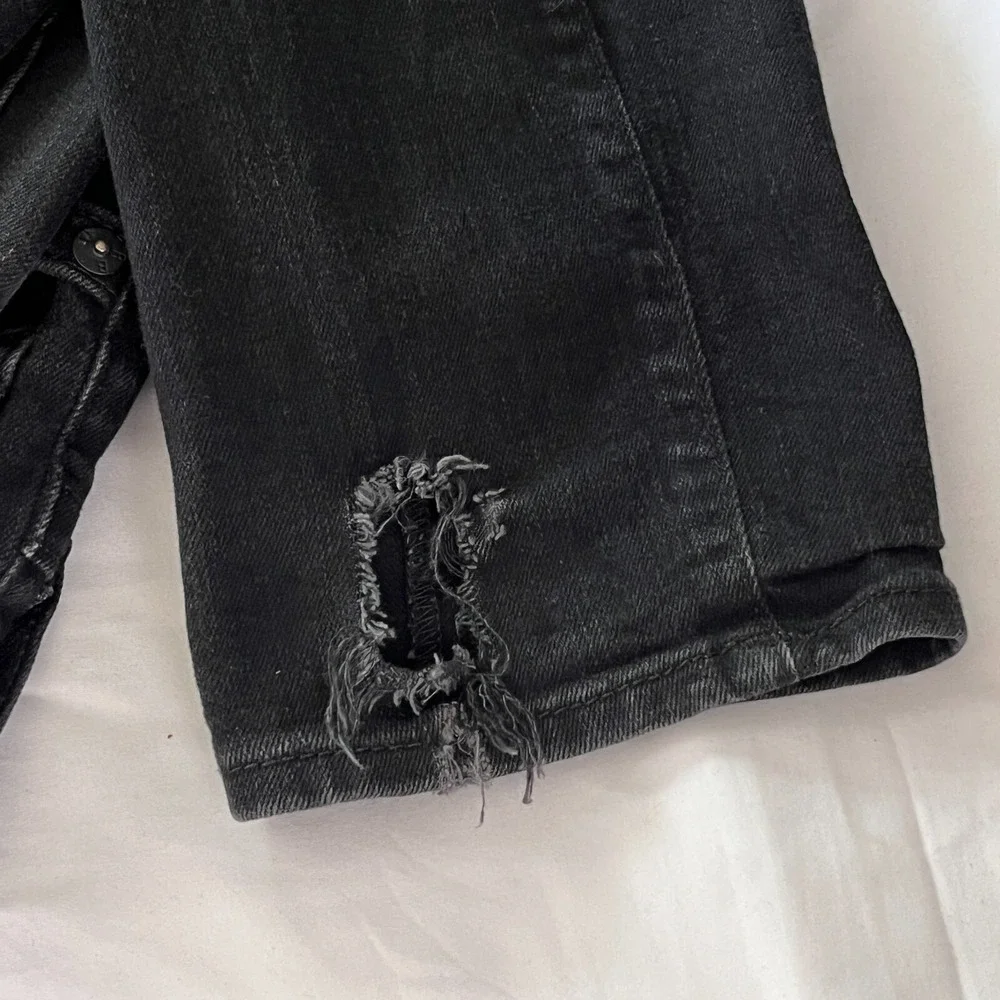 True Religion‎ Mick Slouchy Skinny Jeans Mens 32 Black Washed Streetwear Biker